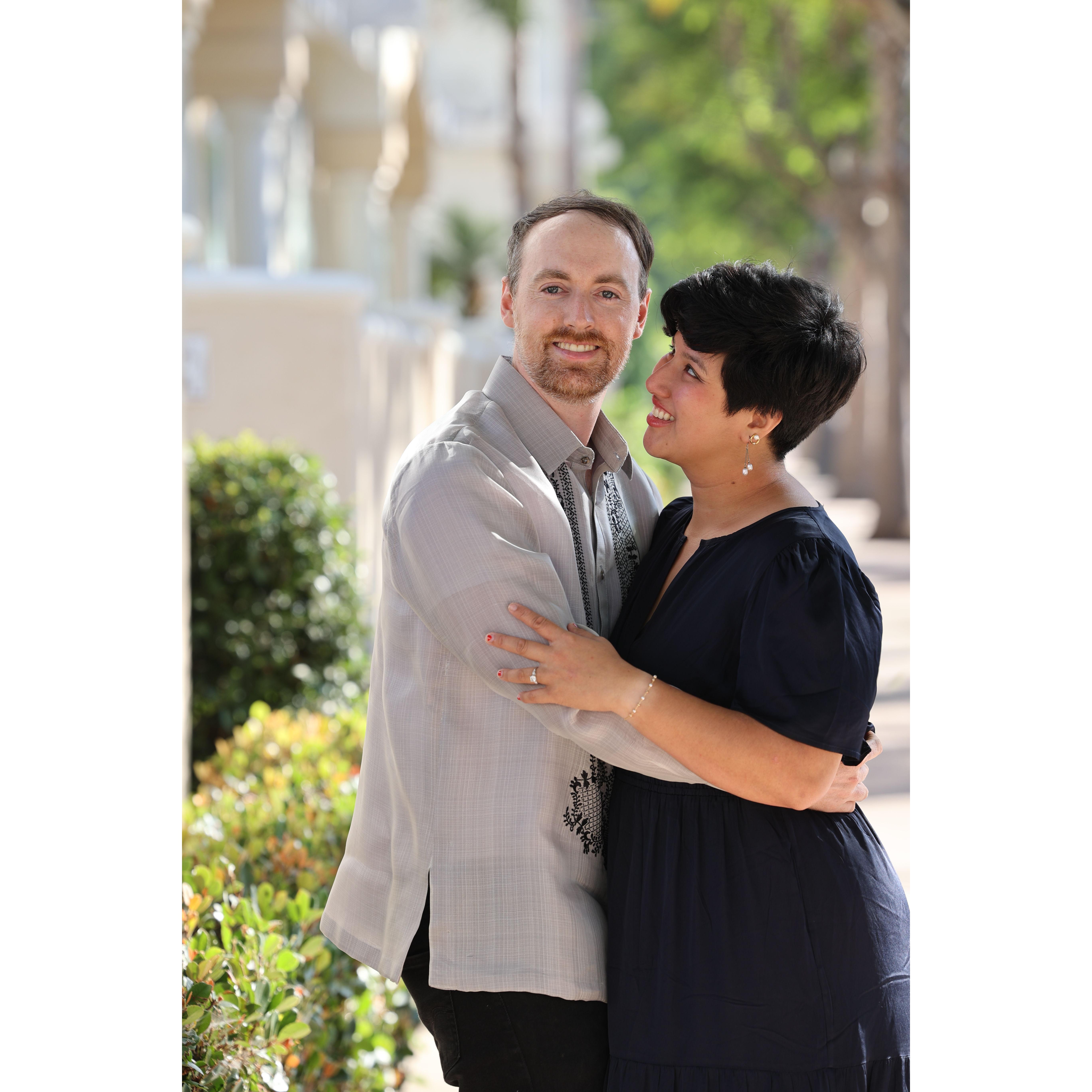 Engagement photo from August 2024