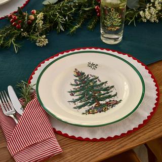 Christmas Tree Dinner Plate, Set of 4