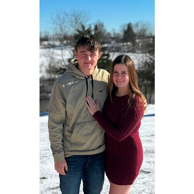 Initial Engagement Photos “Pretend your not cold” -Mom