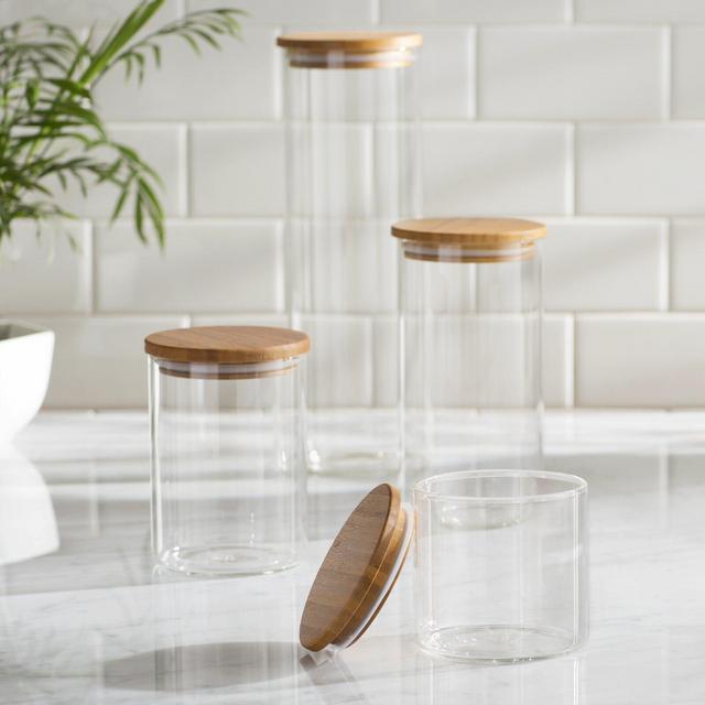 4 Piece Storage Jar Set