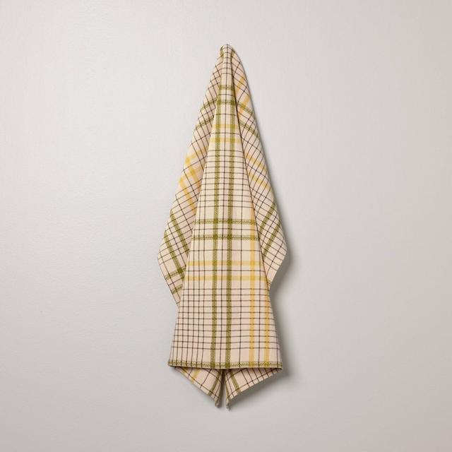 Plaid Flour Sack Towel Green - Hearth & Hand™ with Magnolia