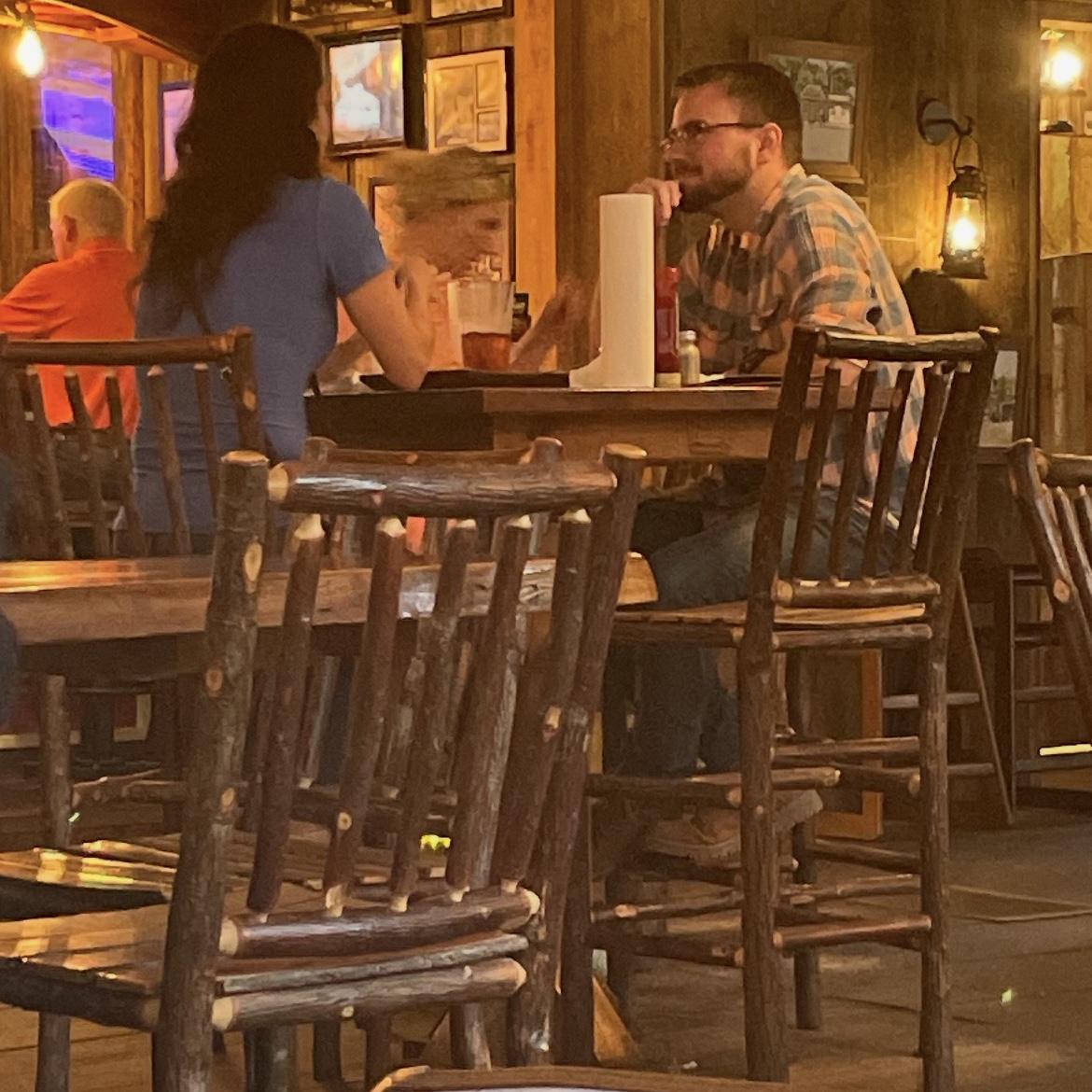 Our first date.