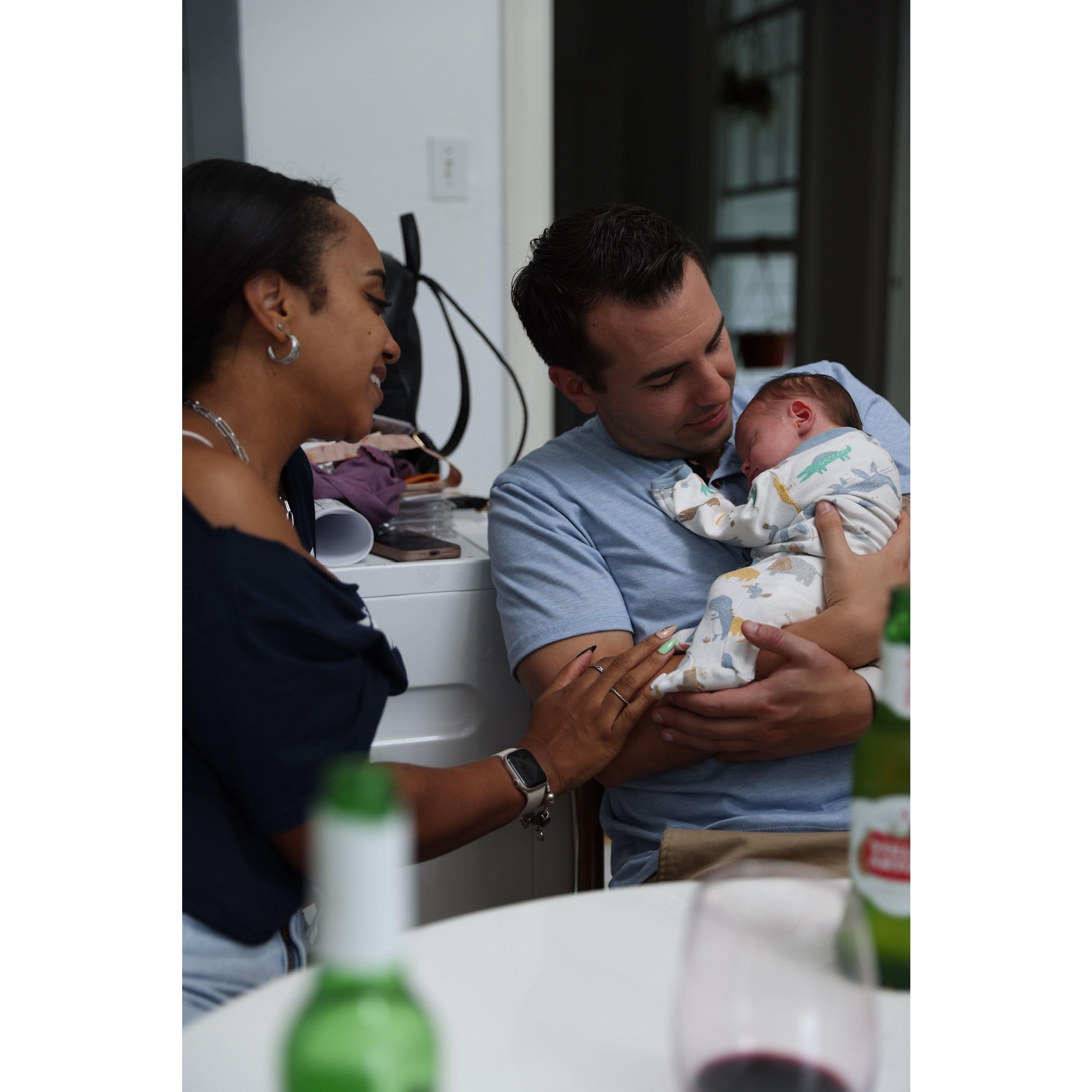 Our first time meeting Ari's baby niece Alma