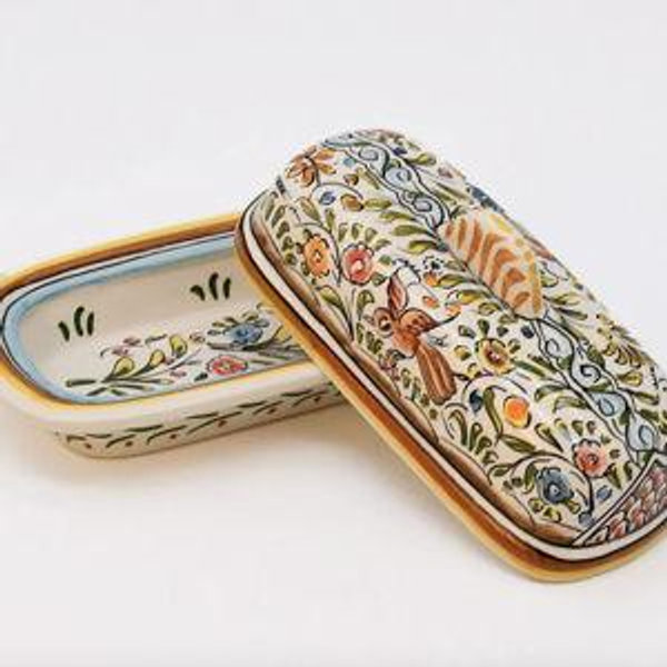 Coimbra Ceramics – Hand-Painted Butter Dish