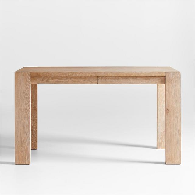 Terra 54" Natural Oak Desk with Power Outlets