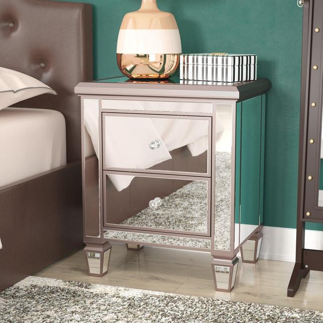 Laurine 2 Drawer Nightstand