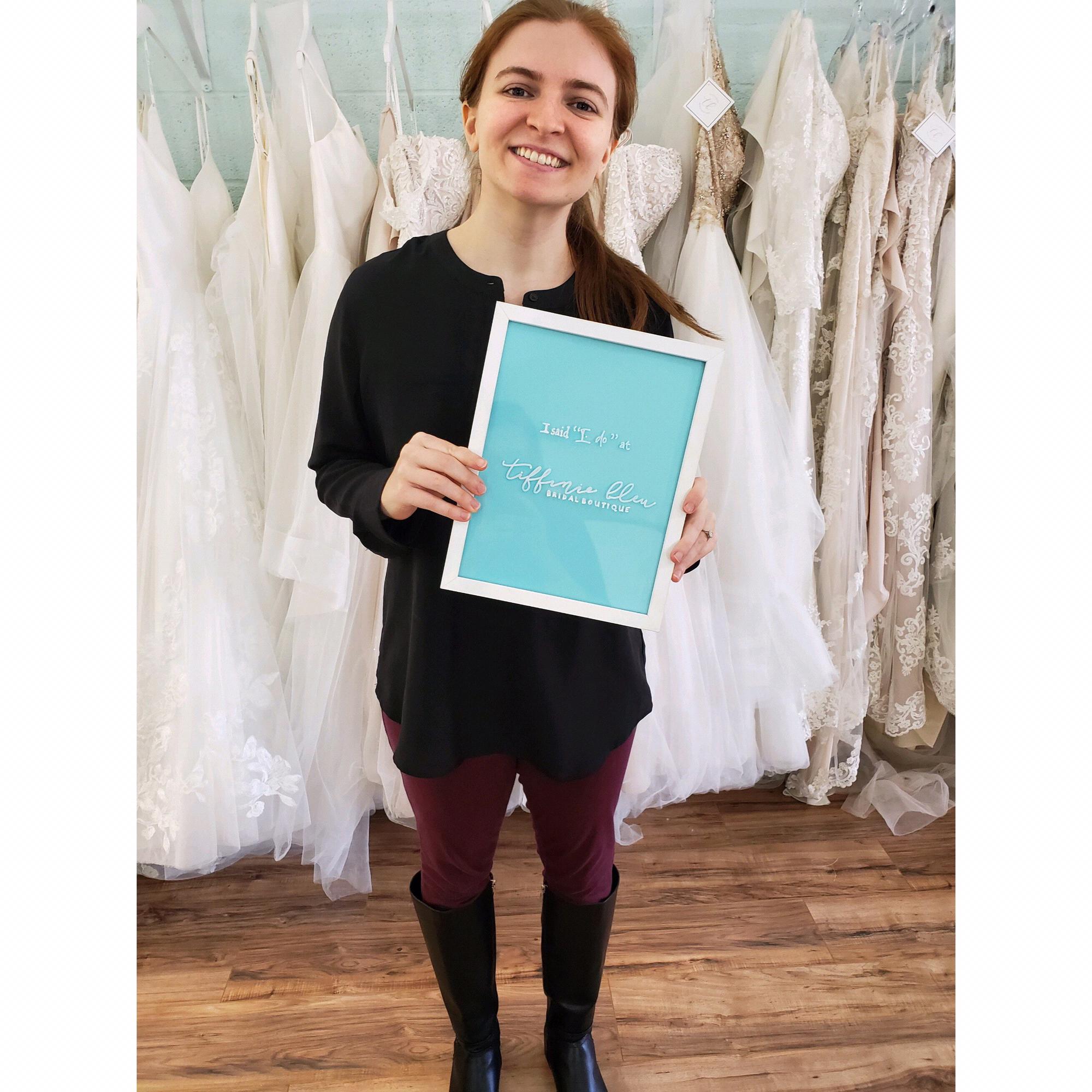 Saying “I do” at Tiffinie Bleu, December 26, 2019.