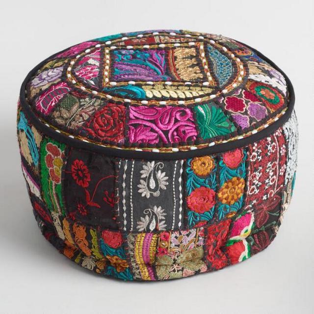 Black Suti Pouf