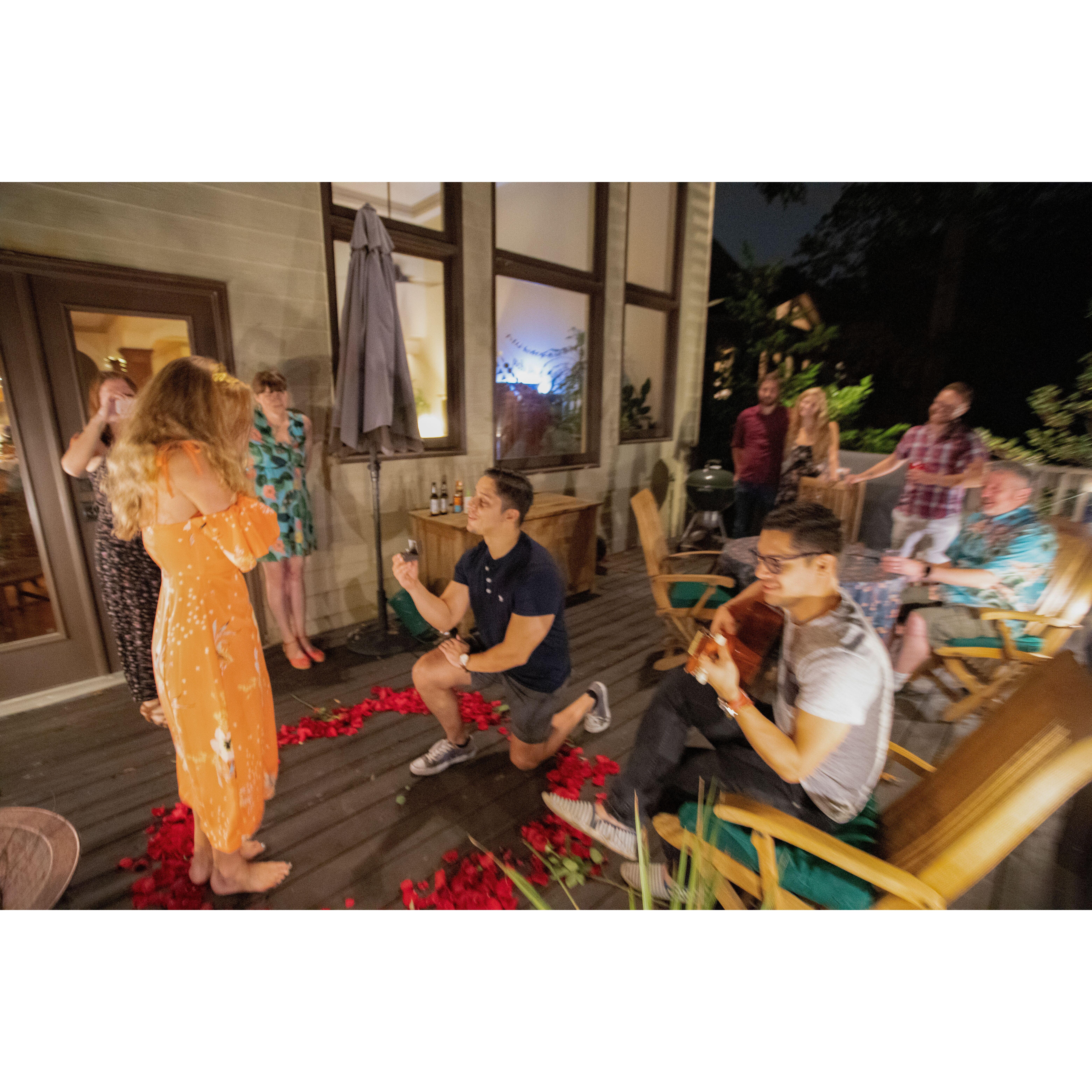 Birthday party proposal surprise September 2019