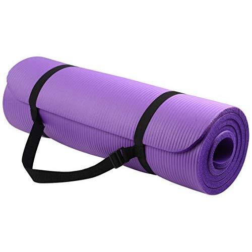 BalanceFrom GoYoga All-Purpose 1/2-Inch Extra Thick High Density Anti-Tear Exercise Yoga Mat with Carrying Strap