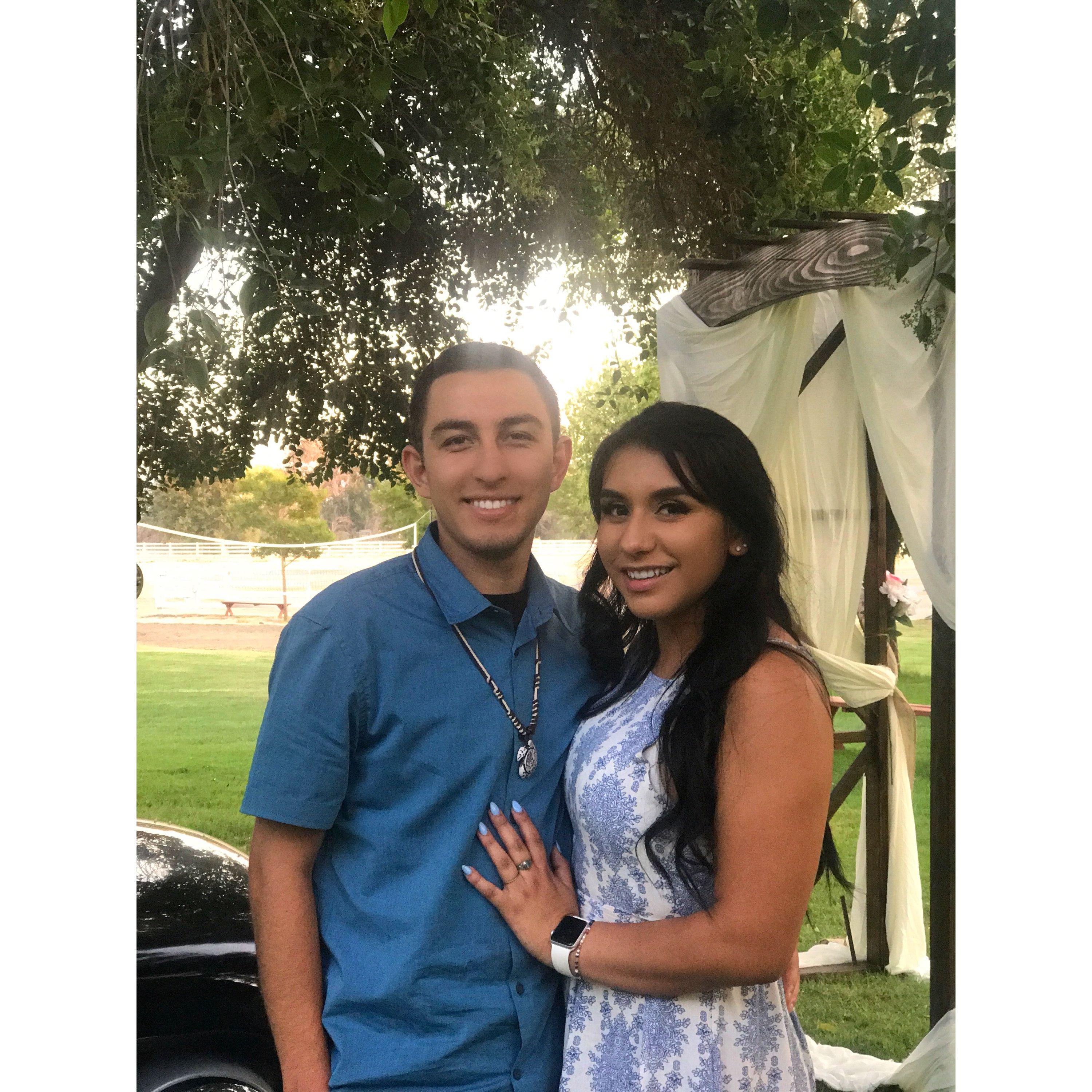 Our first photo together! 2017