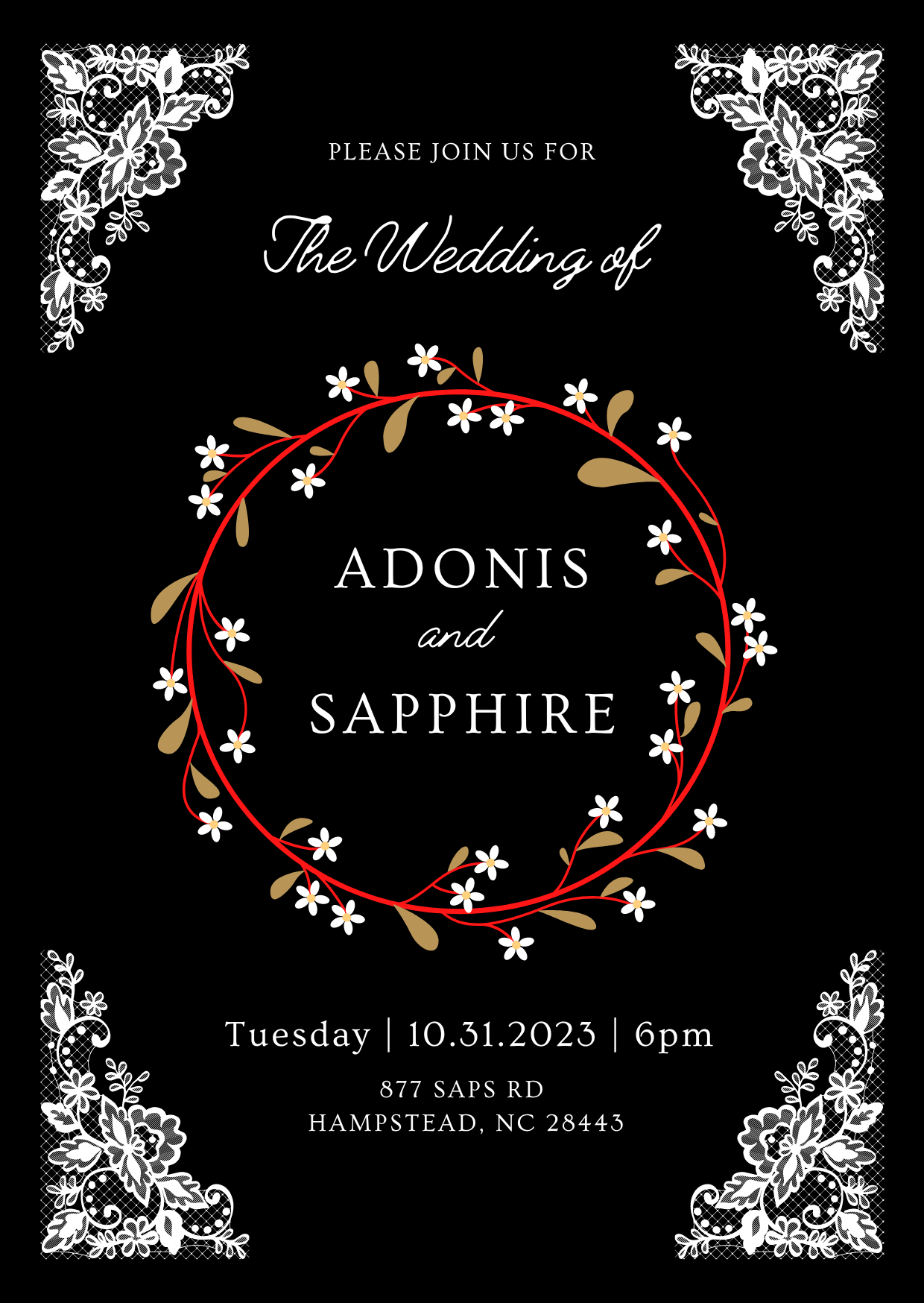 The Wedding Website of Sapphire Dingler and Adonis Kelly