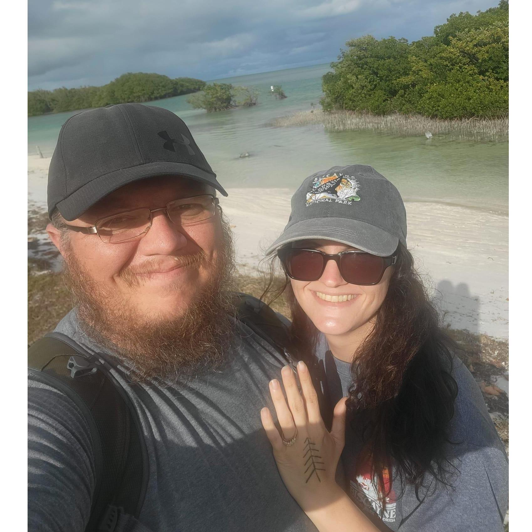 Boca Chita Key in Biscayne National Park where we got engagged