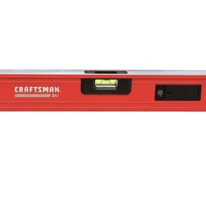 CRAFTSMAN Level, 24", Box Beam, Lighted Vials