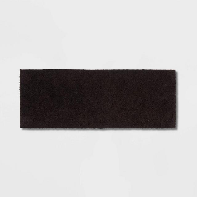 22"x60" Antimicrobial Bath Runner Black - Total Fresh