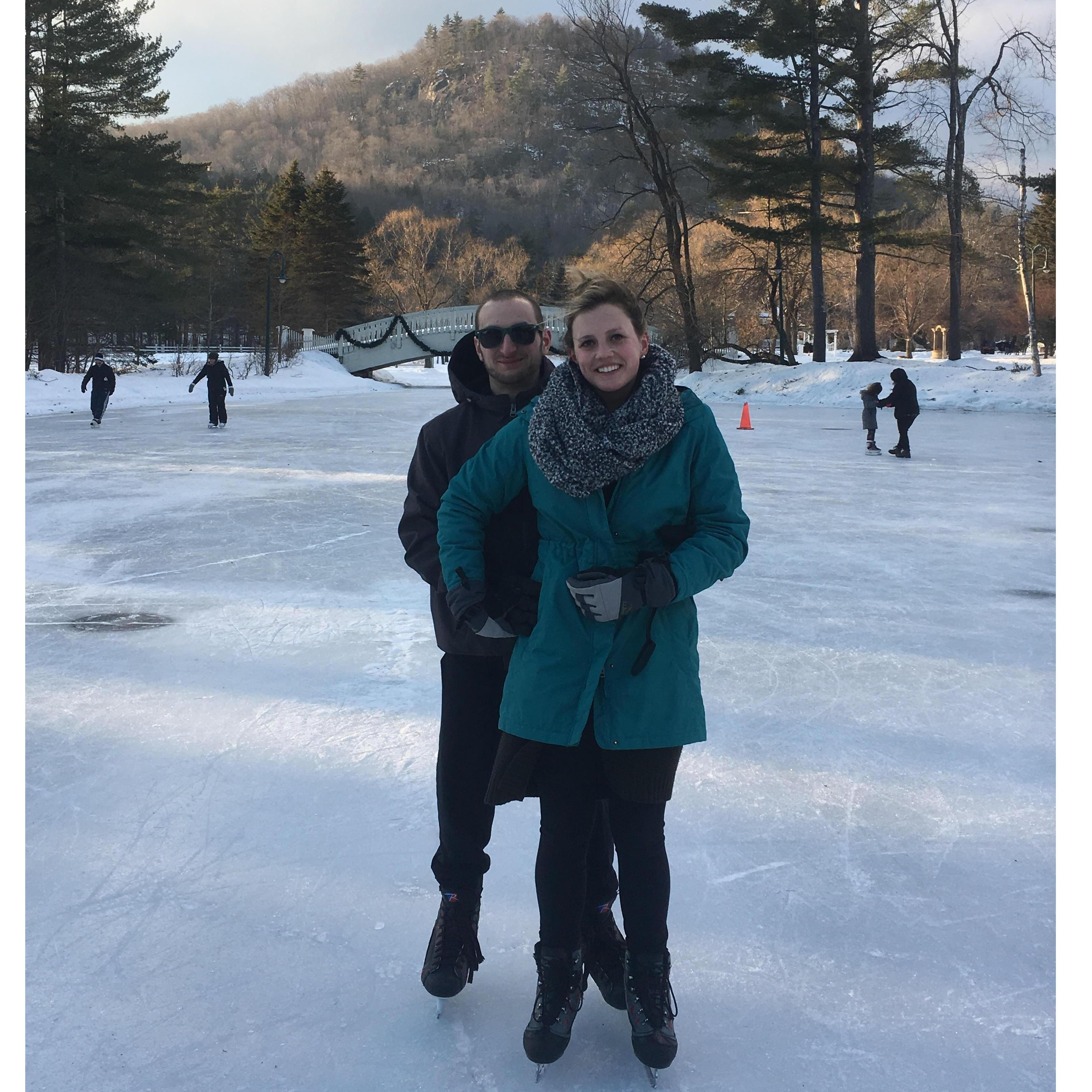Ice Skating in our favorite place- NH!