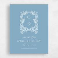 Blue Wedding Save the Date - Willowbrook Portrait