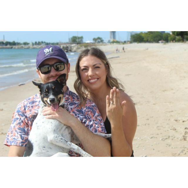 Our first "official" family photo. We're getting married!!