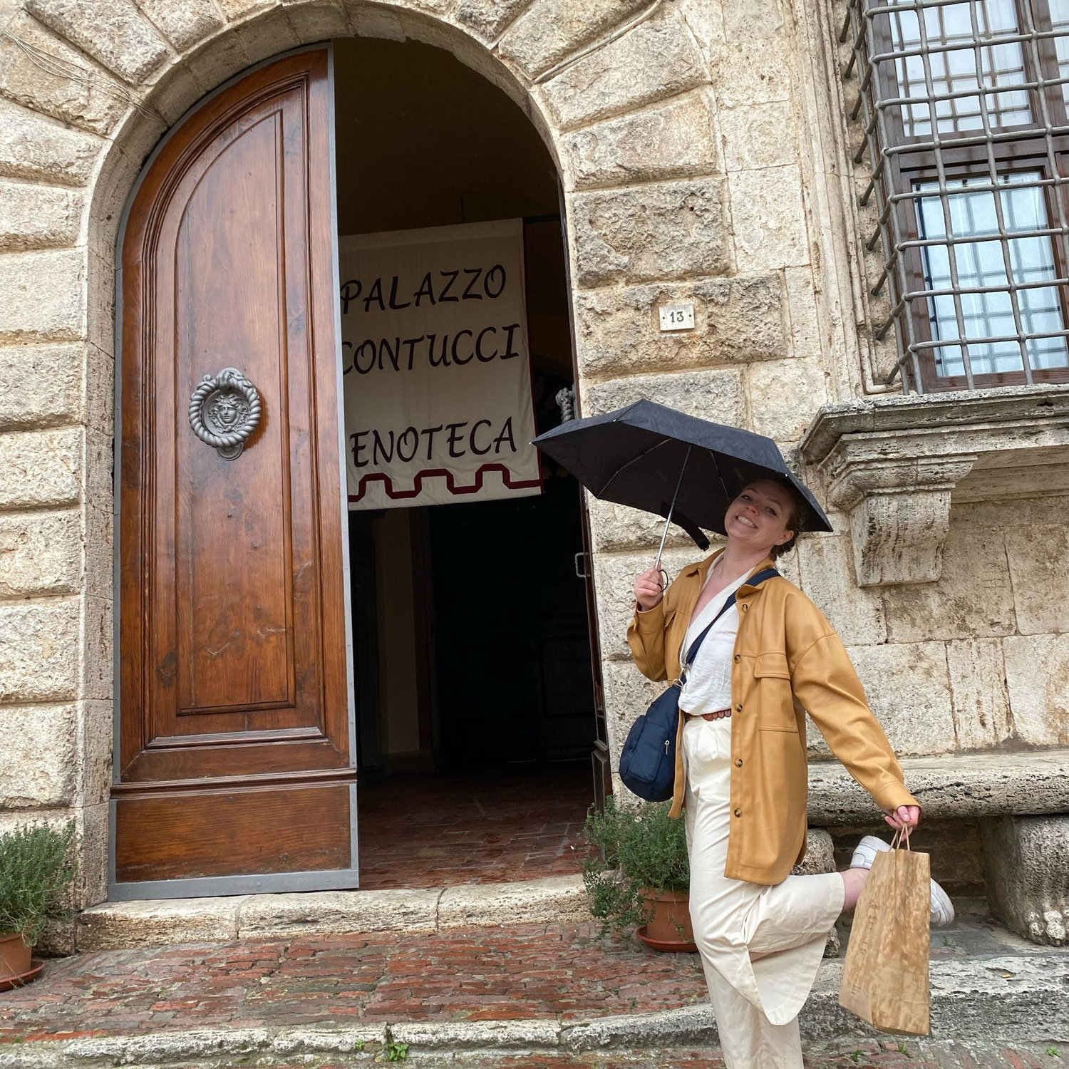 Posing in Italy