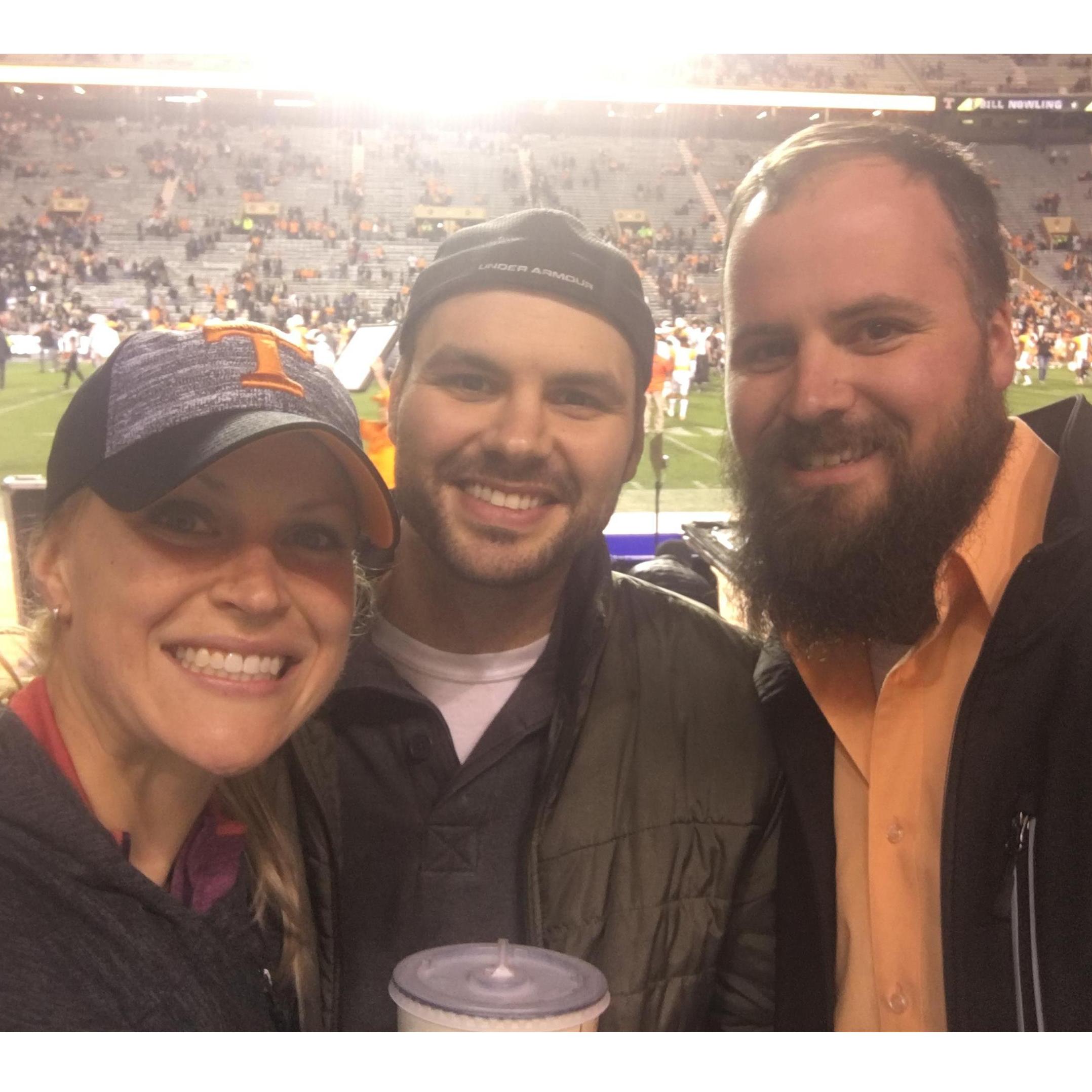 I surprised Zach and Ben with a trip to Knoxville for a Tennessee Volunteers football game!  November 2017