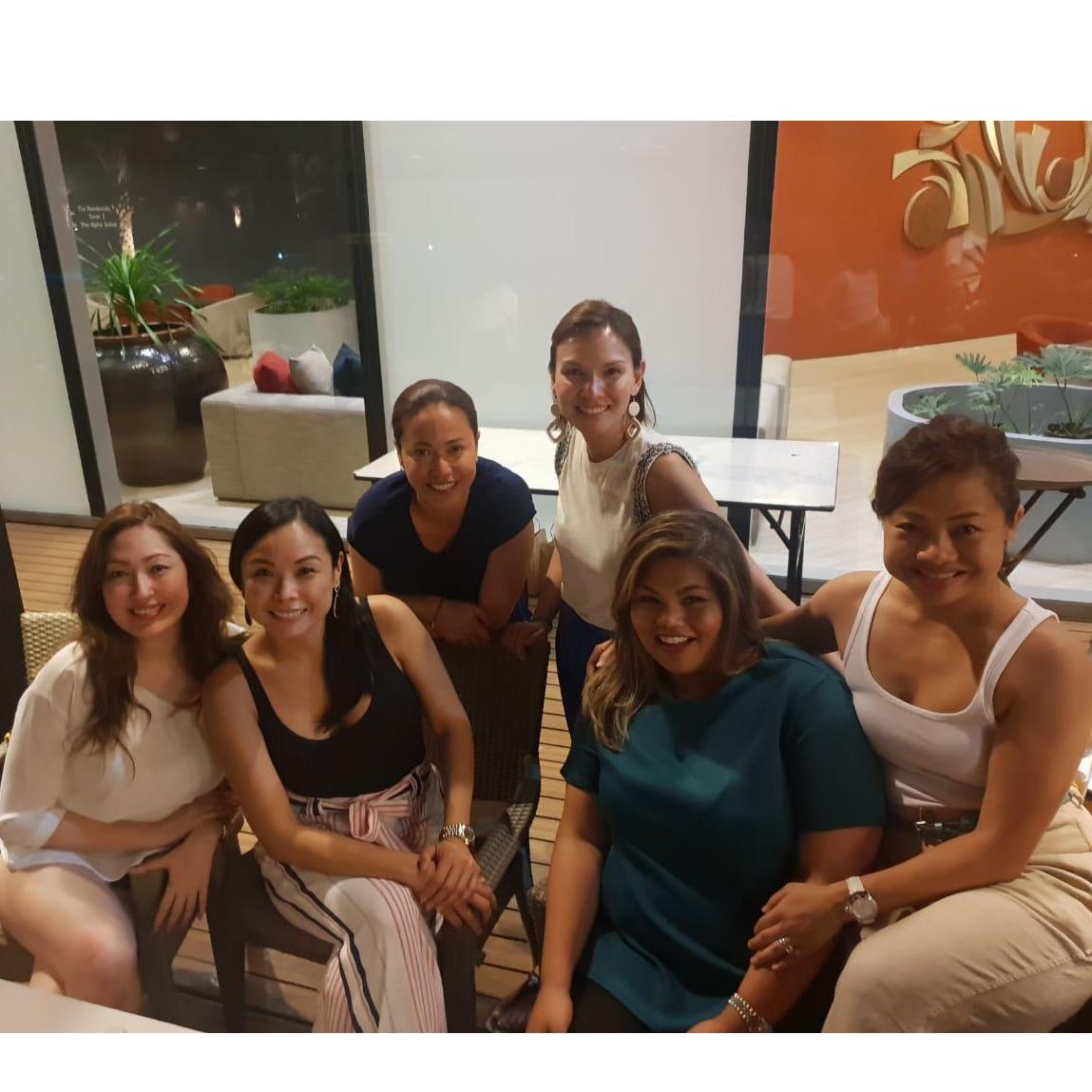 Back in the Philippines: With her Brent International School BFF's. 2019. Never a dull moment with these guys! Thank you for your hospitality.