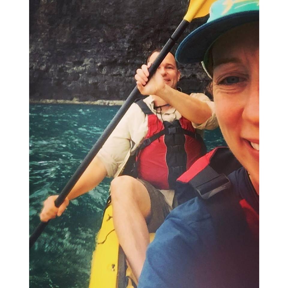 Our sea kayaking trip down the Napali Coast in Kauai.