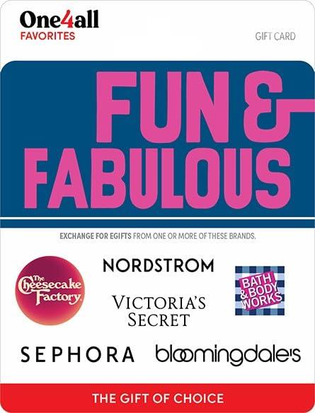 Multi-Brand Choice Cards Fun & Fabulous Gift Card