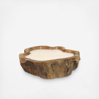Teakwood Curved Candle