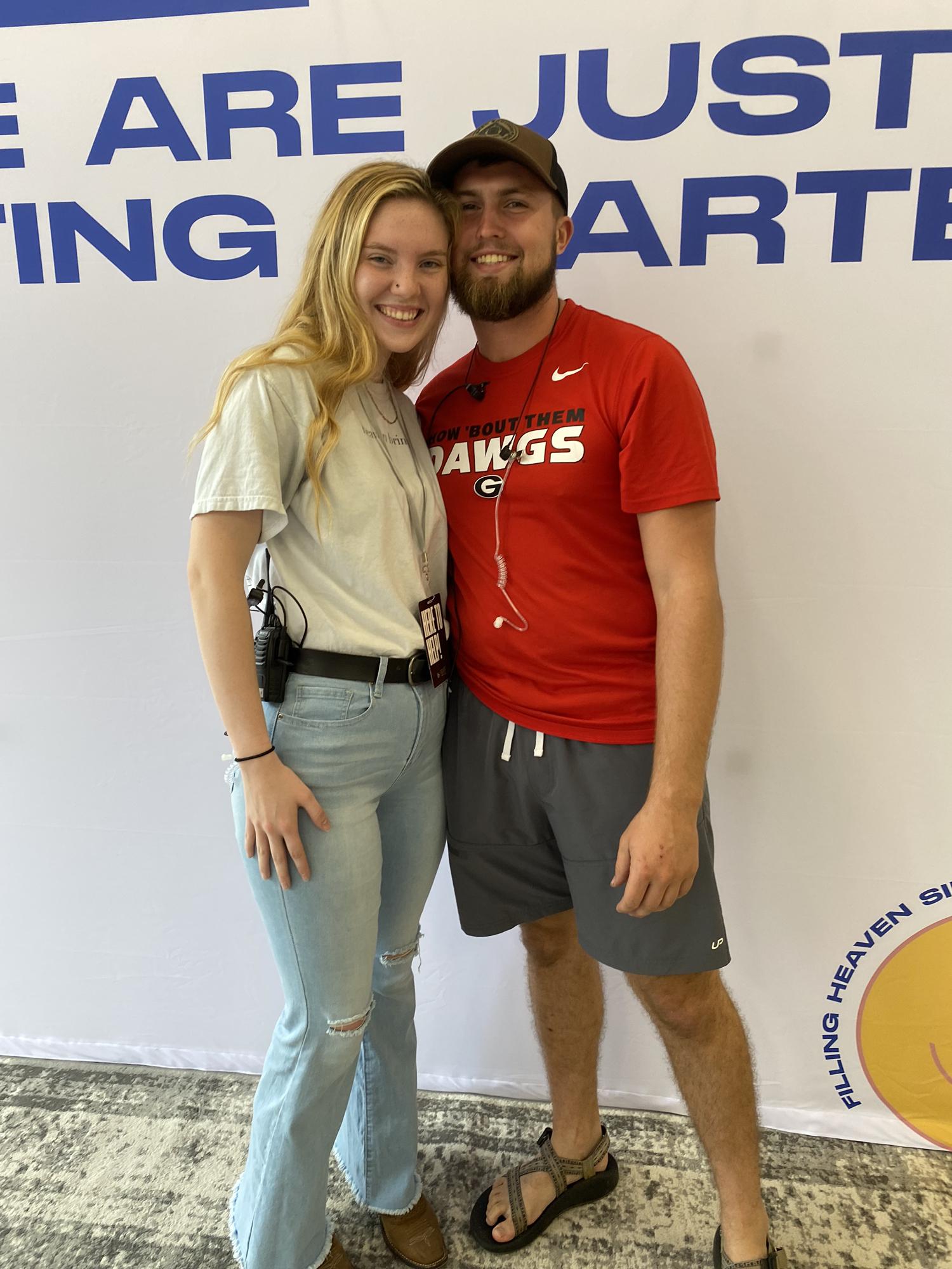 The day after Micah asked Abby out! Their first “official” picture as a couple!