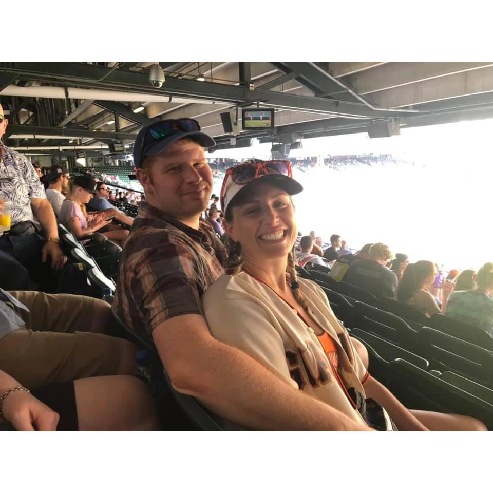 At Camden Yards where the Giants beat the Orioles 8-1!