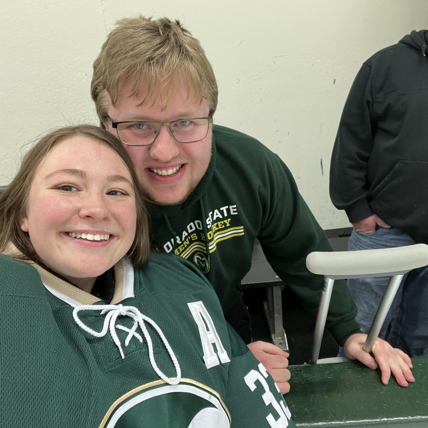 Sabrina's college hockey senior night!