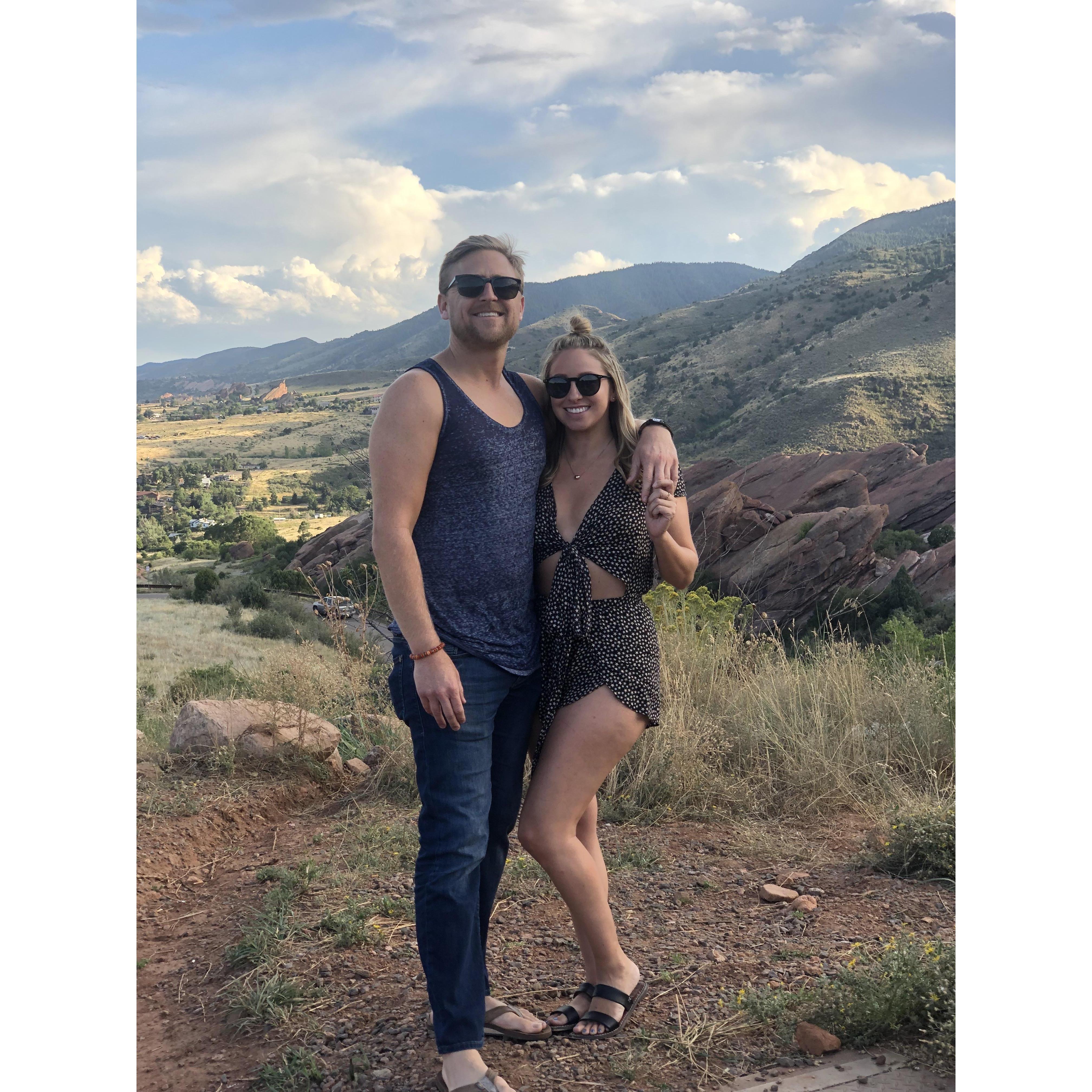 Our first time in Red Rocks, CO while visiting our friends Taylor and Eric.