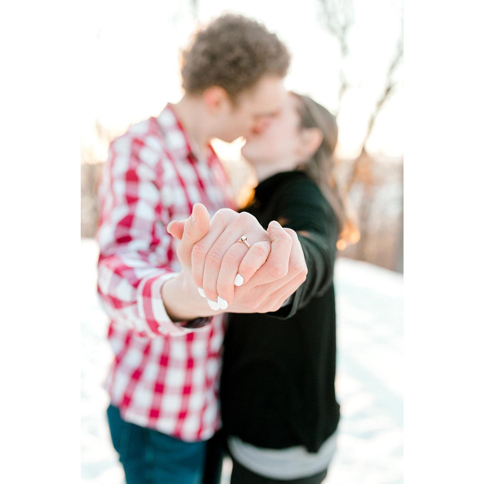 The day Ethan proposed! Bricelyn (his sister) snapped this minutes after the "Yes!" moment
