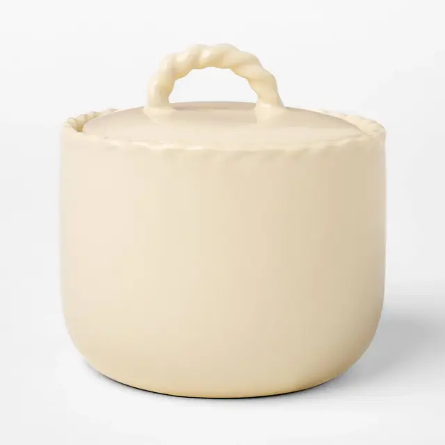 3 Wick Ceramic Jar Candle with Lid Sunflower and Ivy 18oz - Threshold™ designed with Studio McGee