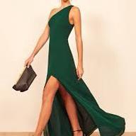 Black tie attire example for women.