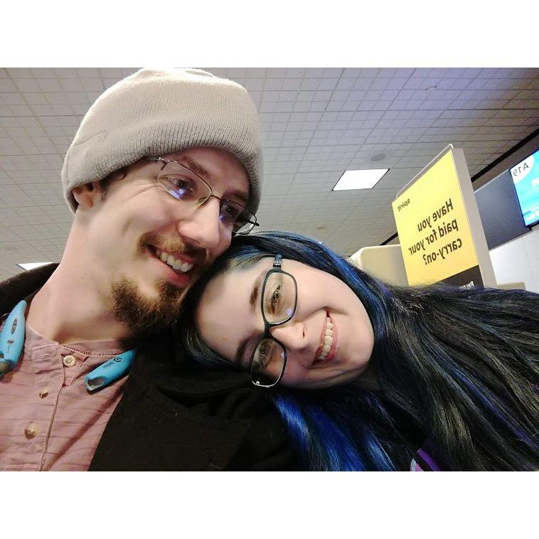 The Seattle airport has great lighting