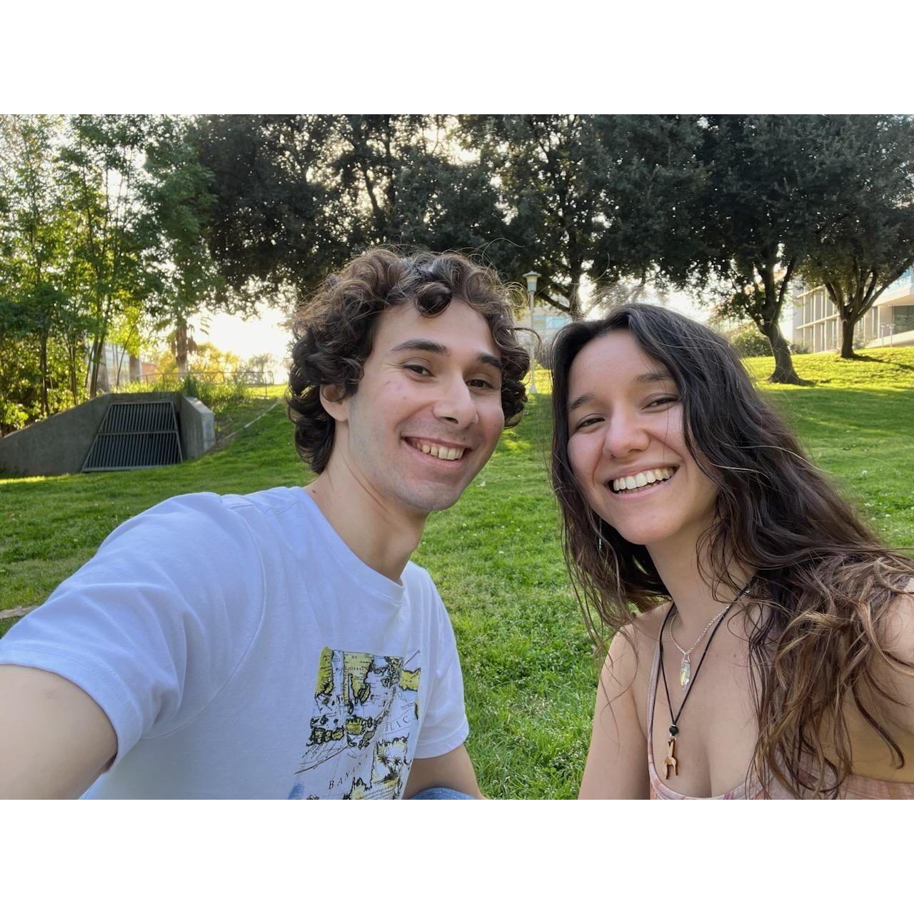 For another anniversary, we revisited the UCR grounds where we shared lunch during our second 'hang-out'. To respect the native species in the bushes in front of us, we left earlier than anticipated.