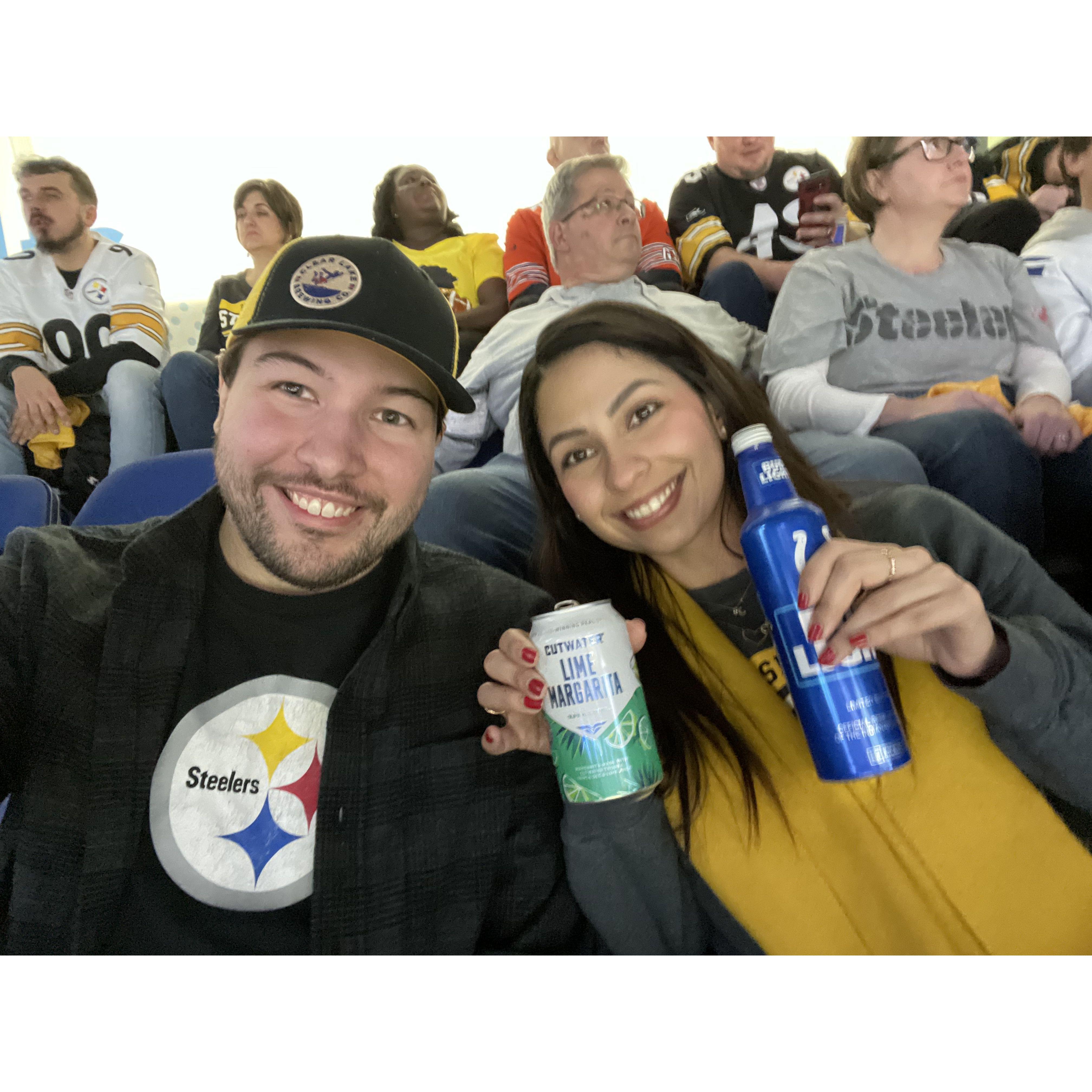 Noah’s greatest accomplishment: making Ceci a Steelers fan