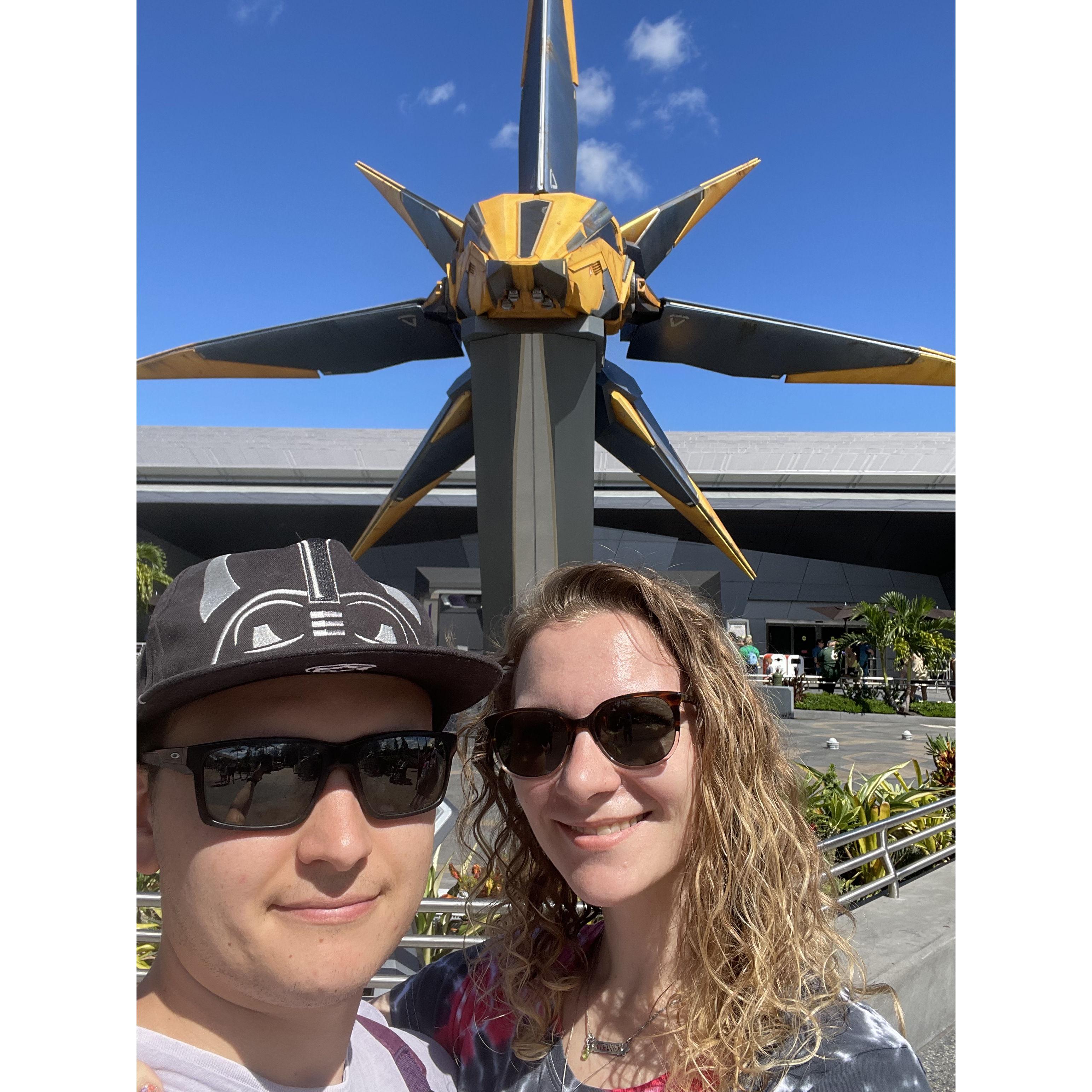 Epcot October 2022-In front of the Guardians of the Galaxy ride