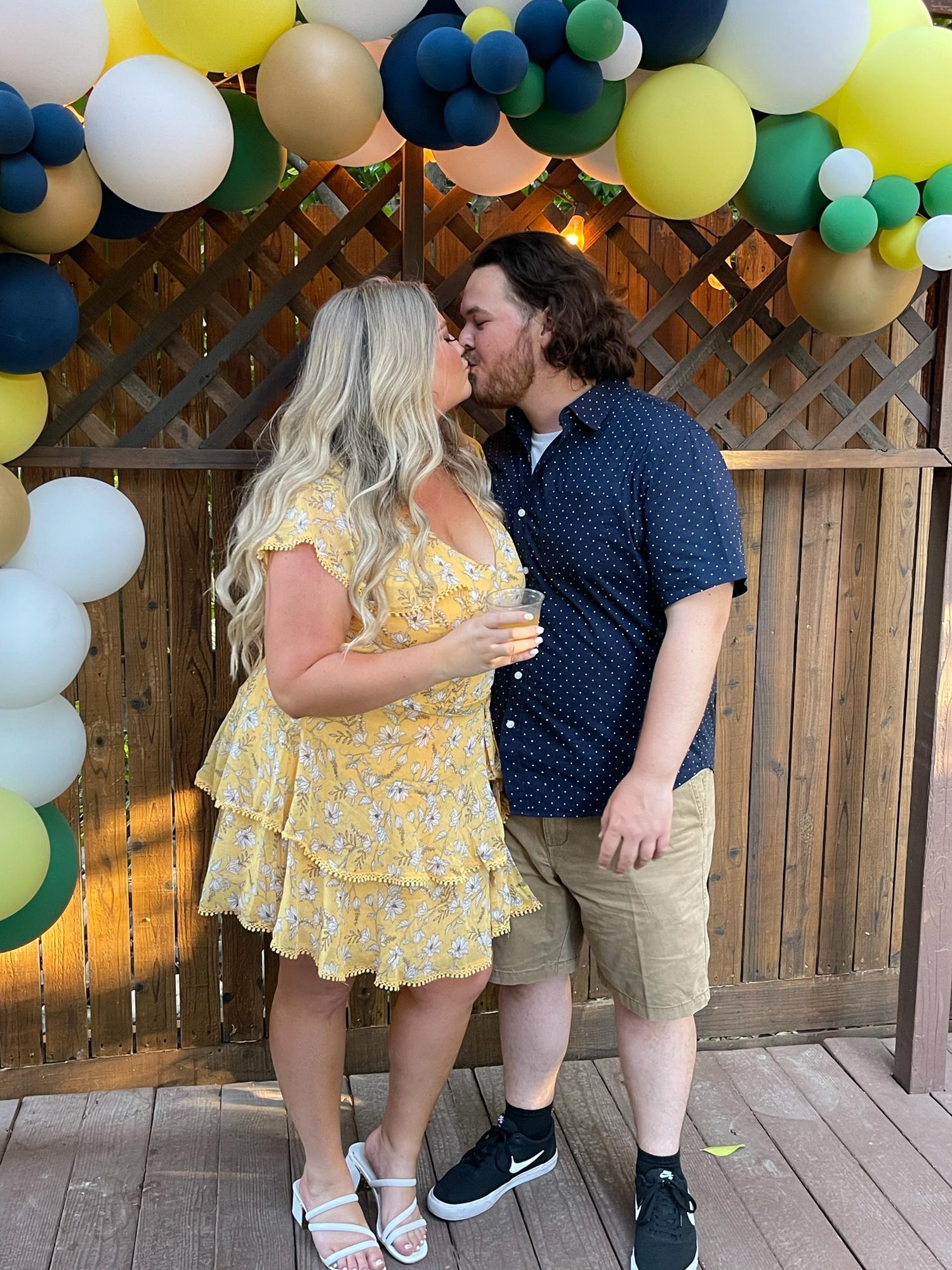 Two love birds enjoying their amazing Engagement Party, thrown by the wonderful Bruce's in Summer 2021. Look at that gorgeous bride! ;)