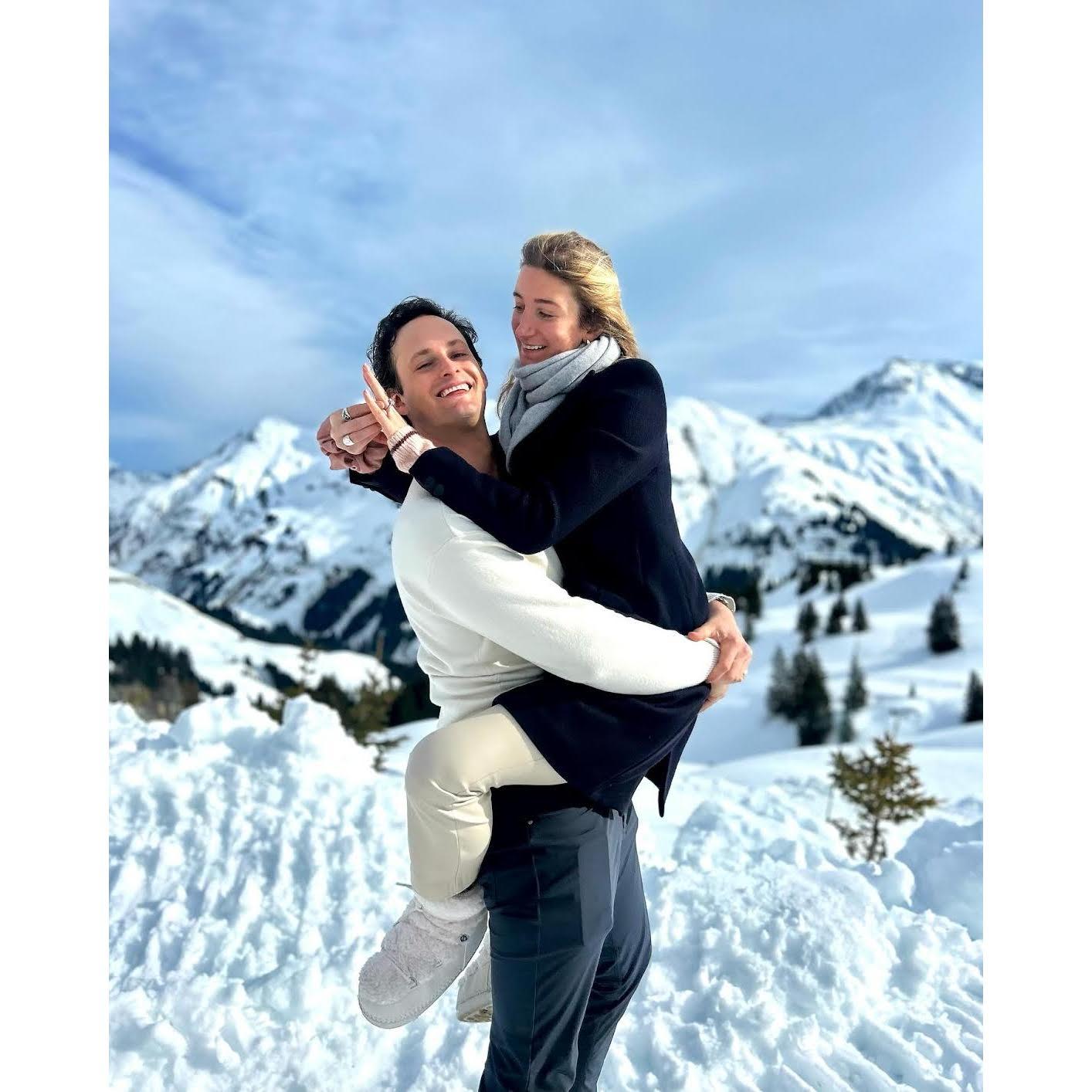 The magical day in Lech, Austria where Lukas proposed!