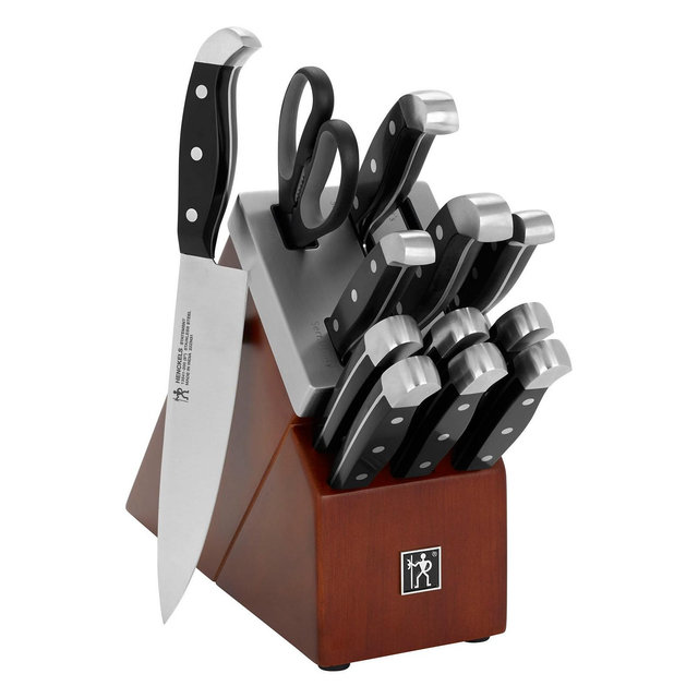 HENCKELS Stainless steel 13-Pc. Self-Sharpening Knife Block Set