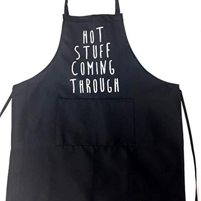 Hot Stuff Coming Through Funny Apron