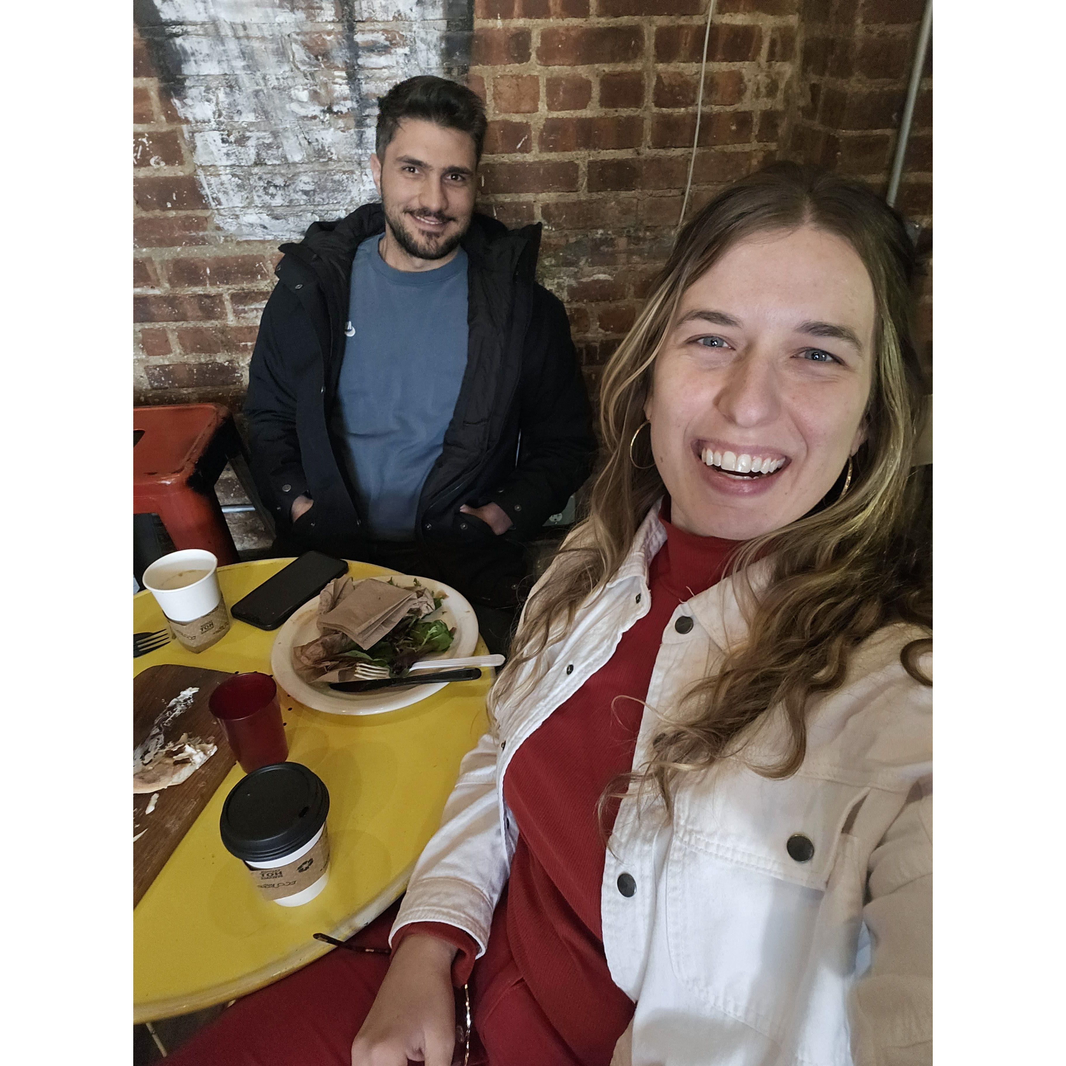 NYC lunch & birthday pottery celebrations