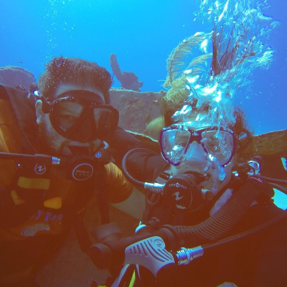 Ameen was a good sport and agreed to get SCUBA certified so he could dive with me!