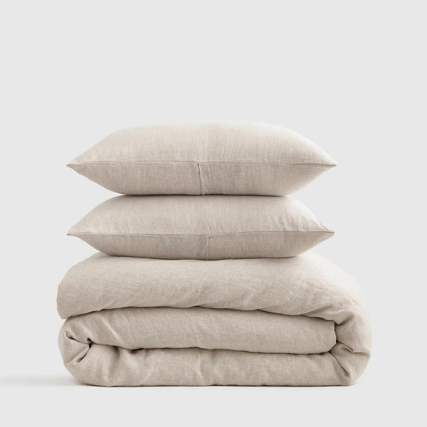 European Linen Duvet Cover Set - King/Cal King