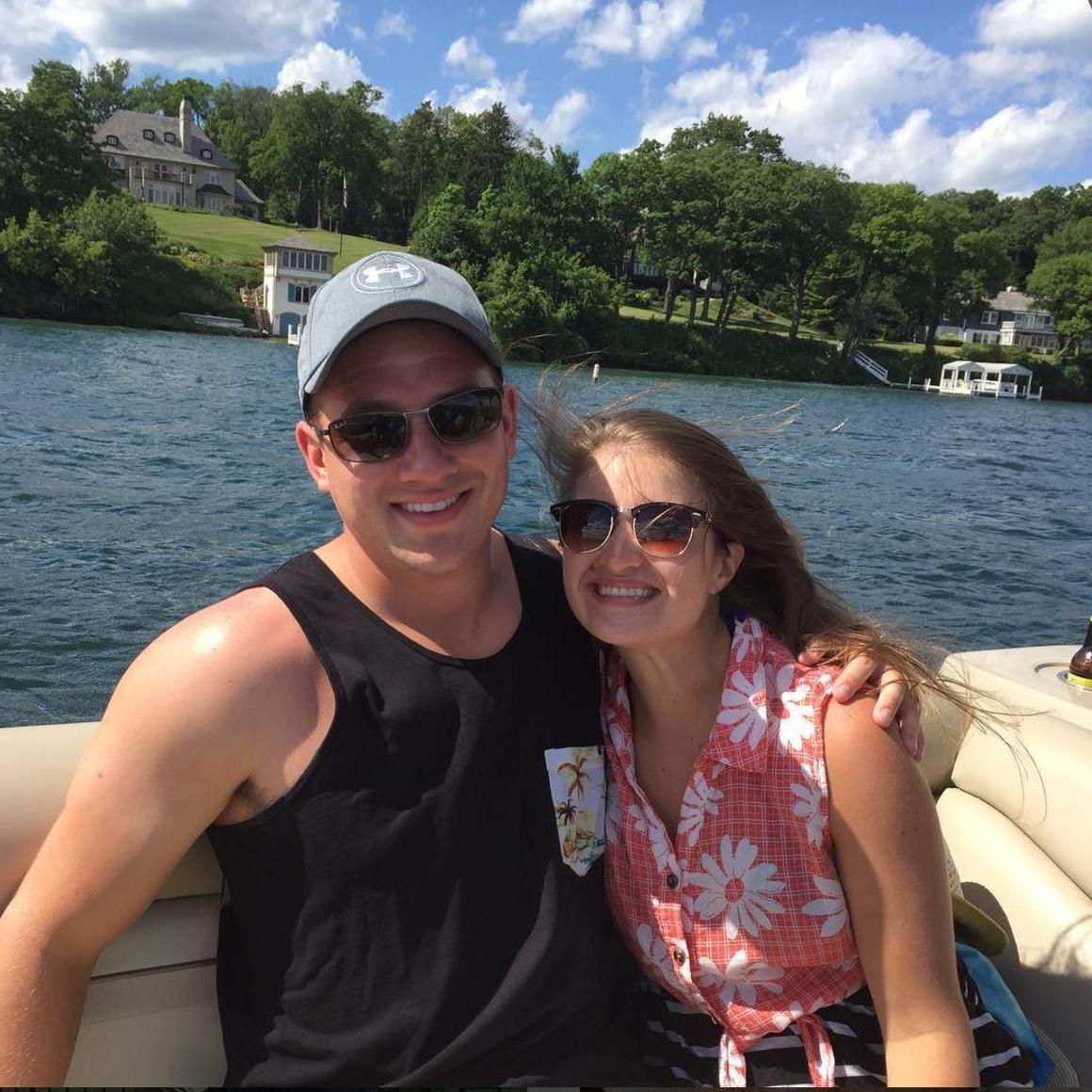 Cruisin' on Lake Geneva with cousins!