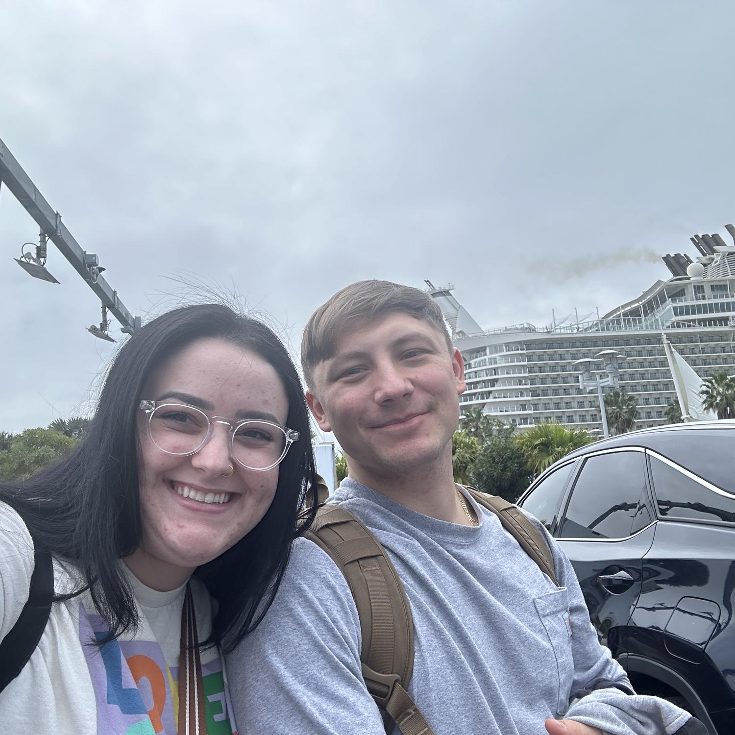 Zach's first time on a cruise and our first vacation together!
