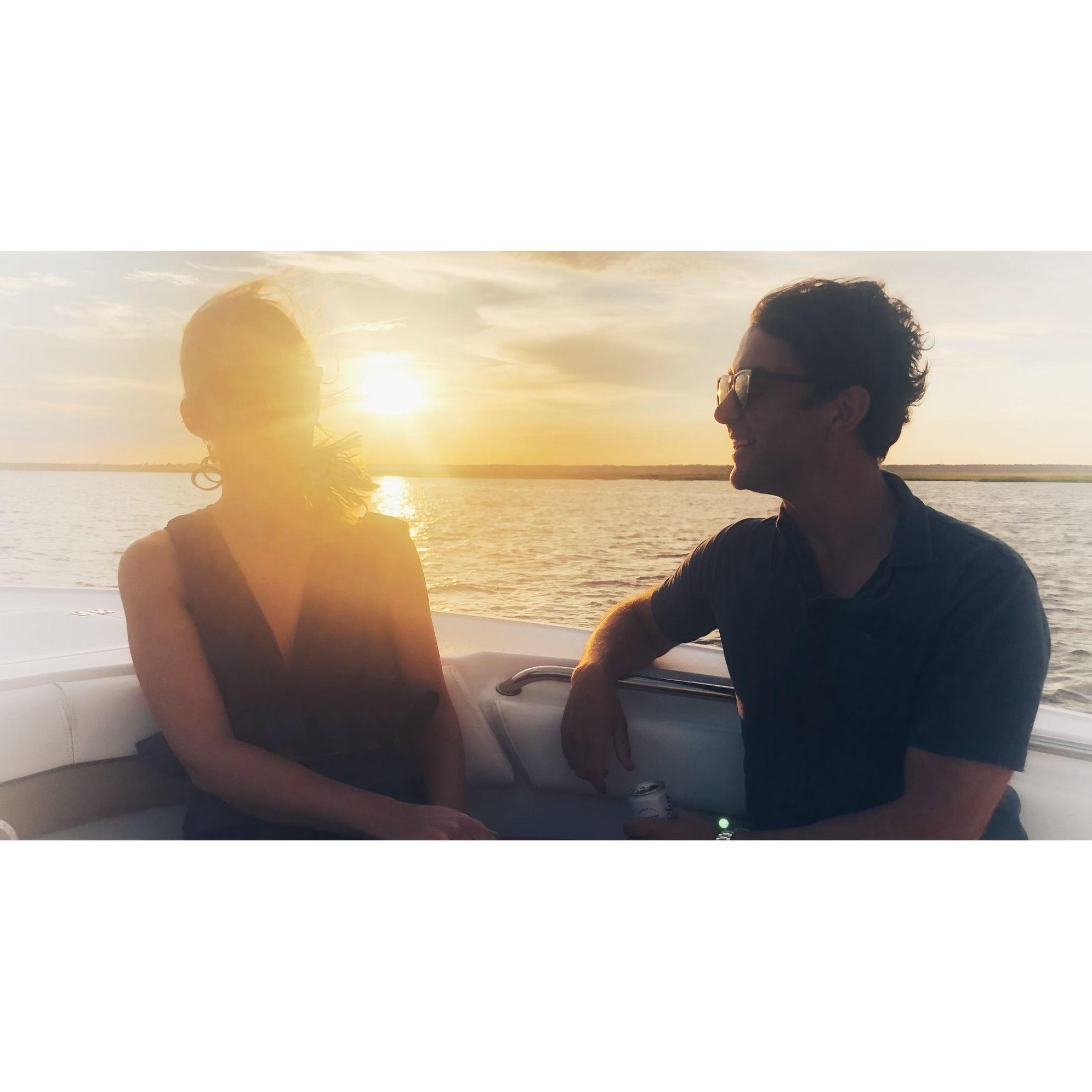 Time on the boat.