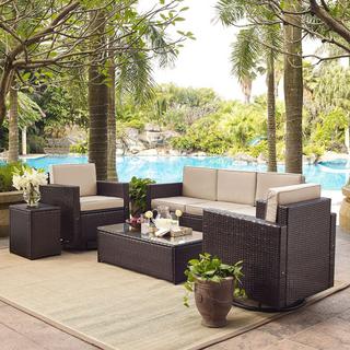 Palm Harbor 5-Piece Outdoor Wicker Sofa Conversation Set